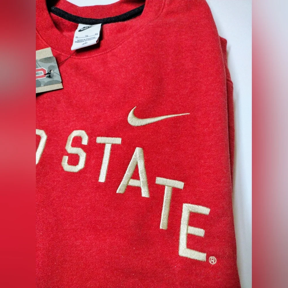 Nike Ohio State buckeyes Crew neck Sweatshirt Men's size M NEW!! ๐ฅ - Picture 4 of 9